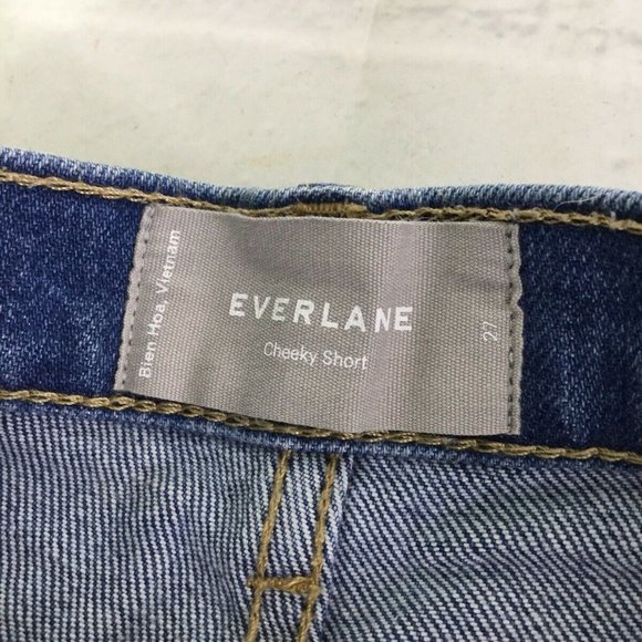 Everlane The Cheeky Short Denim Jean Shorts Blue - Picture 3 of 11